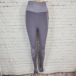 nux Principle Leggings Gray Jacquard S NWT